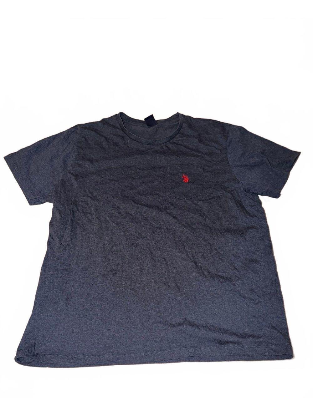U.S. Polo Assn. Men's XL Navy Blue Short Sleeve T-Shirt with Red Logo